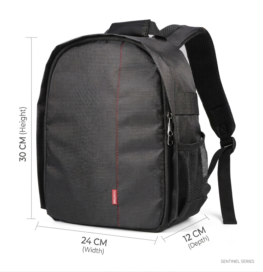 Breebroo breathable mesh back panel and padded shoulder straps